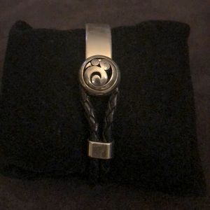 Brighton Silver and Rope Bracelet